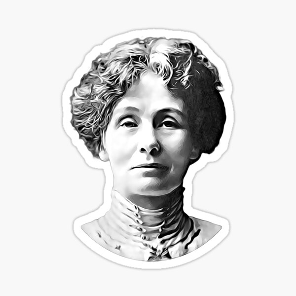 Vista previa del artículo con la obra «Emmeline Pankhurst», diseñado y vendido por historywardrobe.