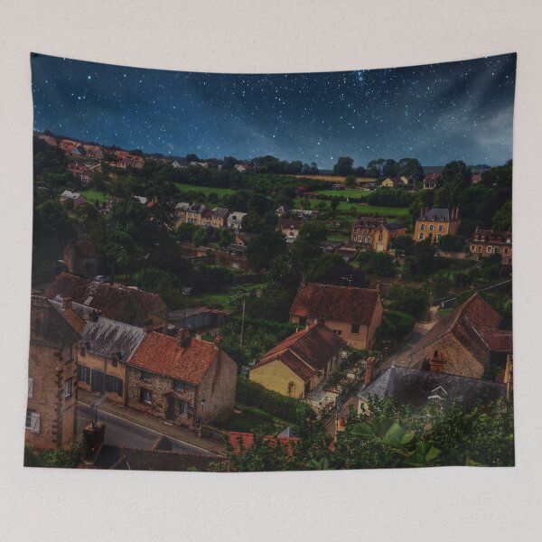 Item preview, France Village Travel Photography, Dream Scene, Galaxy, Beautiful View designed and sold by Lizzie May.