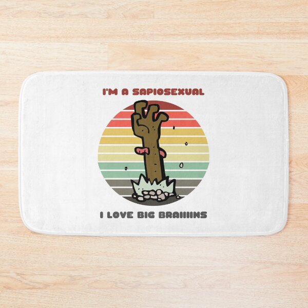 Item preview, Sunset Zombie / I'm a Sapiosexual, I Love Big Braiiiiins designed and sold by Nathalie Aynié.