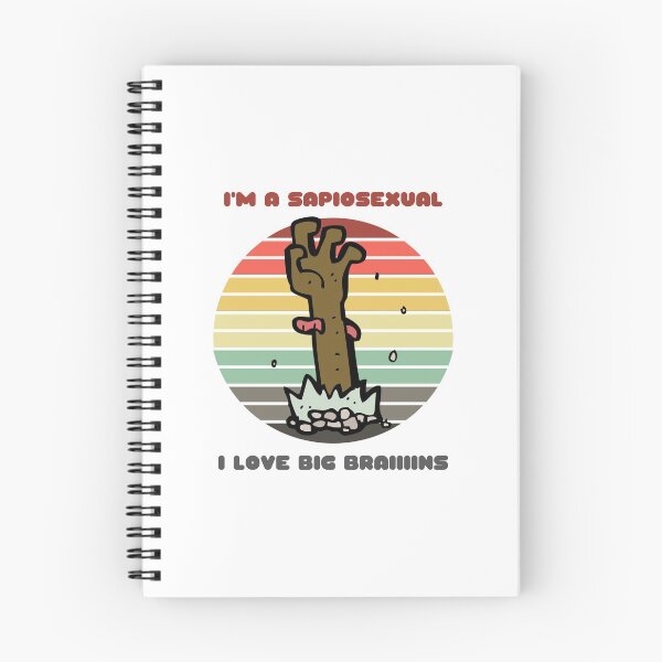 Item preview, Sunset Zombie / I'm a Sapiosexual, I Love Big Braiiiiins designed and sold by Nathalie Aynié.