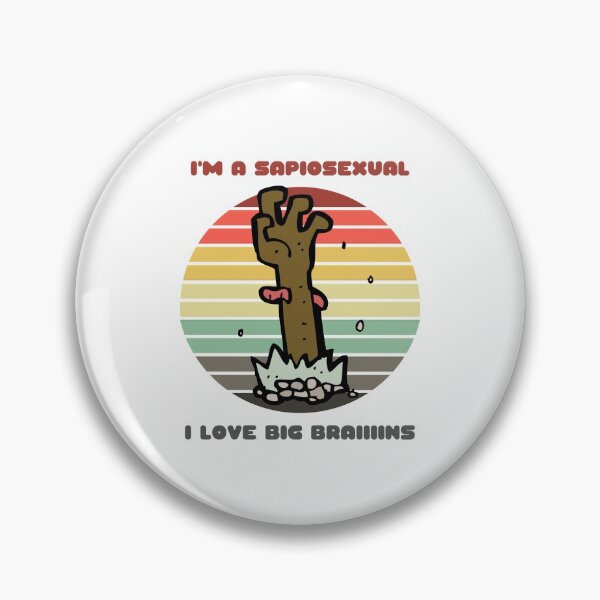 Item preview, Sunset Zombie / I'm a Sapiosexual, I Love Big Braiiiiins designed and sold by Nathalie Aynié.