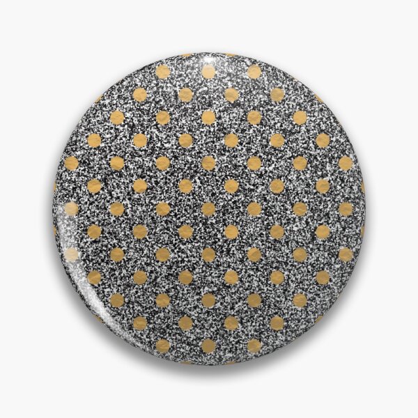 Item preview, Bronze Polka Dots on Silver Glitter Background designed and sold by BloomCatB.