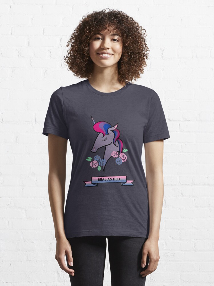 T-shirt essentiel ''Licorne bisexuelle' : autre vue