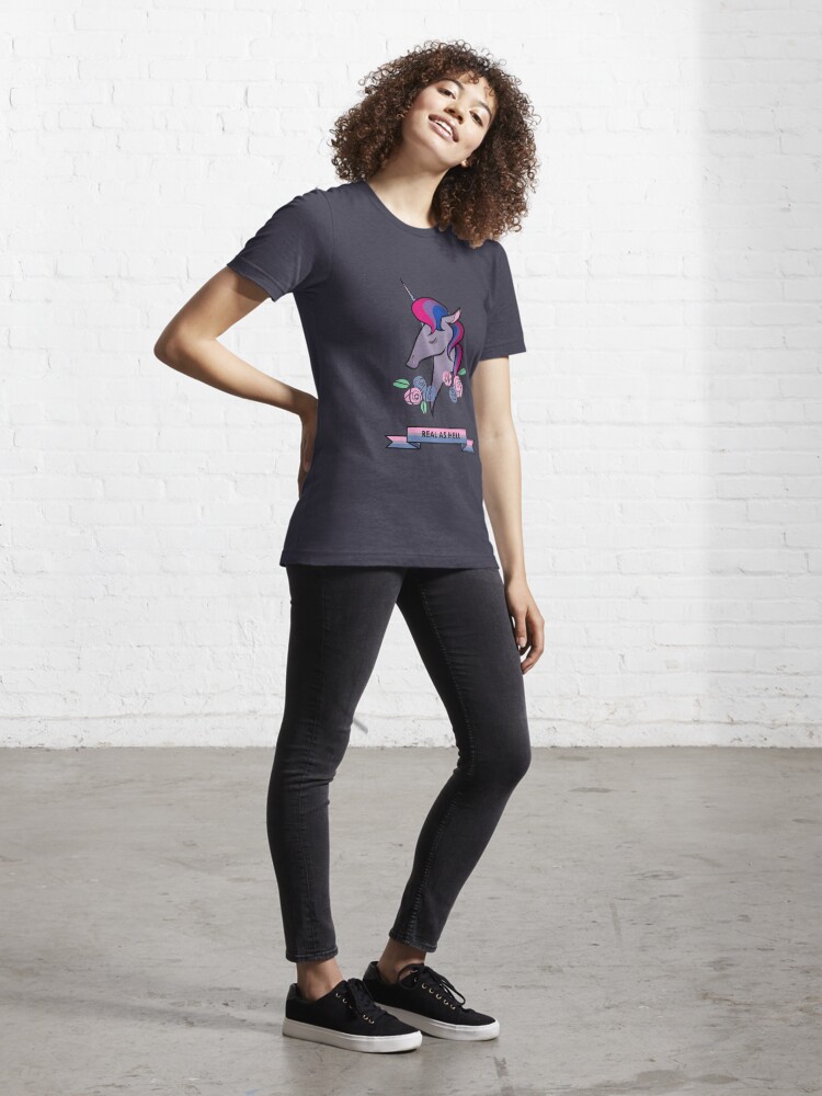 T-shirt essentiel ''Licorne bisexuelle' : autre vue