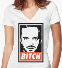 BITCH Women's Fitted V-Neck T-Shirt