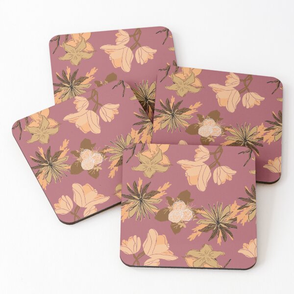 Item preview, Pink warm beautiful flowers pattern gift design designed and sold by Michael Schmidt.