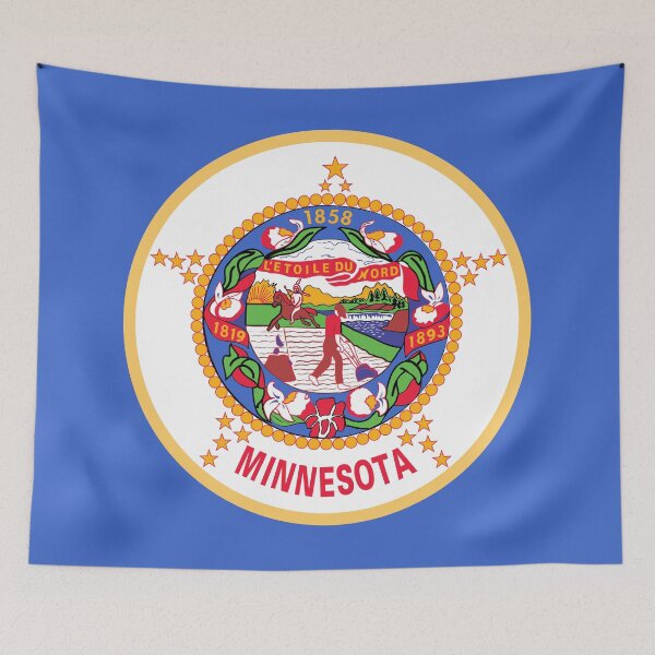 Item preview, Flag of Minnesota State USA - L'Étoile du Nord designed and sold by SolarCross.