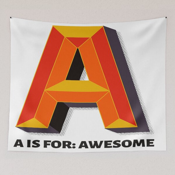 Item preview, A for awesome designed and sold by Apoorv Choudhary.