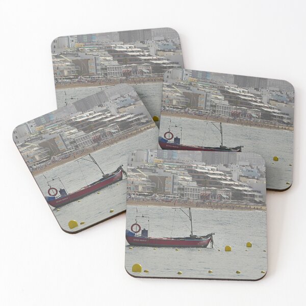 Item preview, Buoys, boat, beach, buildings designed and sold by Paul Pasco.