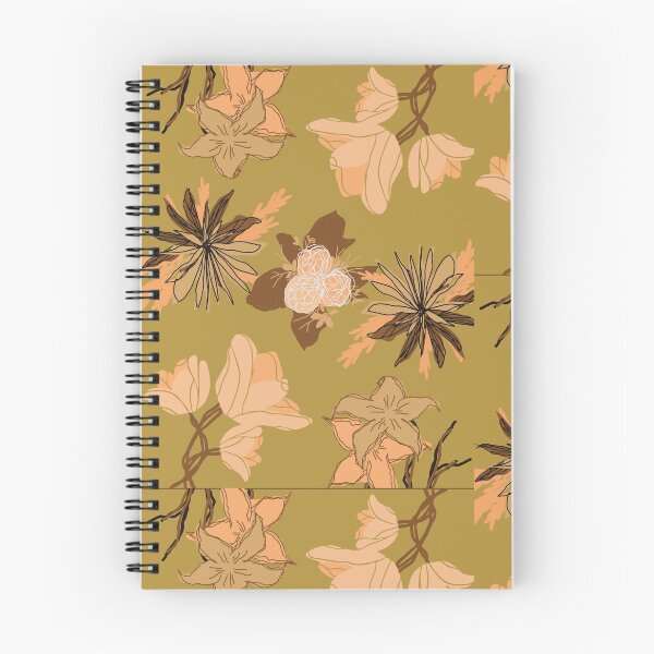 Item preview, Mustard yellow warm beautiful flowers pattern gift design designed and sold by Michael Schmidt.