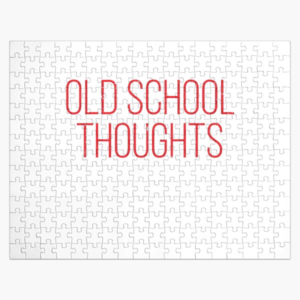 Old School Thoughts Jigsaw Puzzle