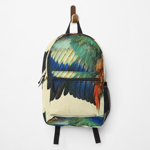 Item preview, WING OF A BLUE EUROPEAN ROLLER Antique Animal Drawings designed and sold by BulganLumini.