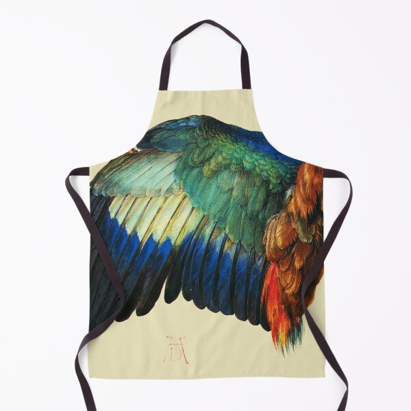 Item preview, WING OF A BLUE EUROPEAN ROLLER Antique Animal Drawings designed and sold by BulganLumini.