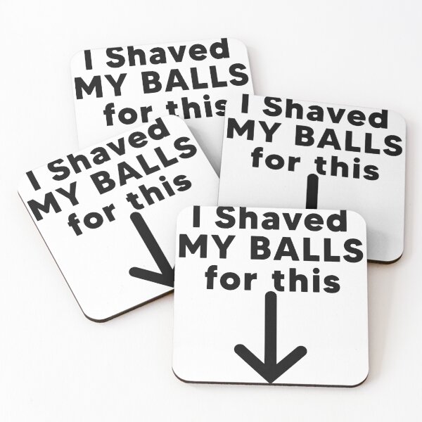 Item preview, Men's Funny Graphic T-Shirt | I Shaved My Balls for This designed and sold by 868 Paper.
