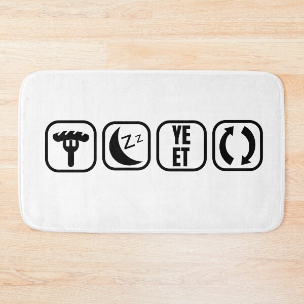 Item preview, Eat Sleep Yeet Repeat designed and sold by PlusAdore.
