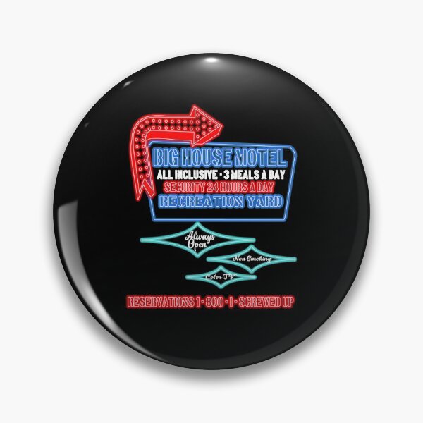 Item preview, Big House Motel Neon Funny Jail Humor Corrections Officer designed and sold by funnytshirtemp.