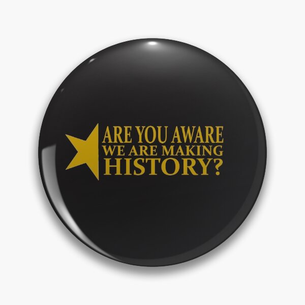 Item preview, "Are You Aware We Are Making History?" Alexander Hamilton Inspired Available as a Face Mask, Sticker, or Poster designed and sold by JaidenBirdie.