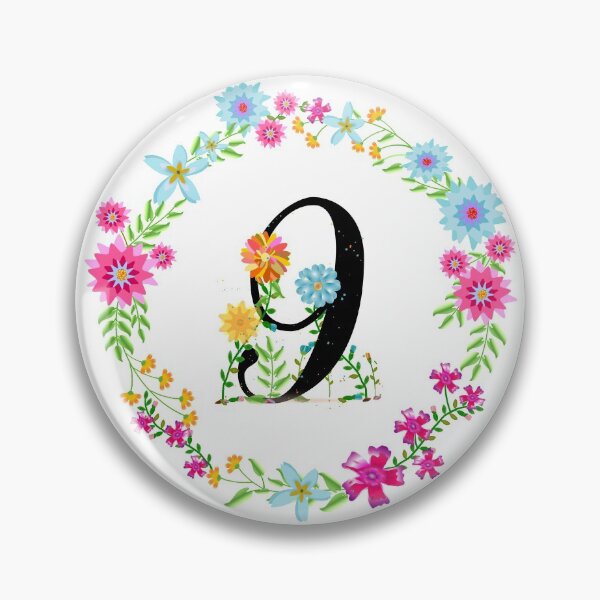 Item preview, Floral Number 9 Nine designed and sold by BleuSky.