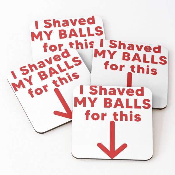 Item preview, Men's Funny Graphic T-Shirt | I Shaved My Balls for This designed and sold by 868 Paper.