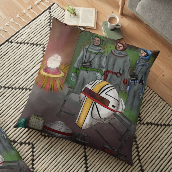 Captain Scarlet Crater 101 Floor Pillow