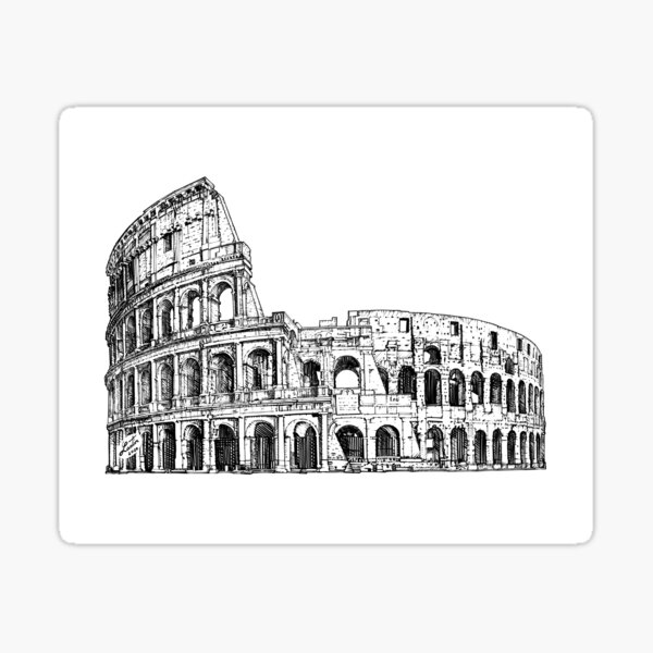 Item preview, COLOSSEUM - ink portrait designed and sold by lautir.