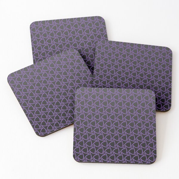 Item preview, Beautiful violet triangle pattern on a cool gradient grey to black background  designed and sold by PetaJaneHome.