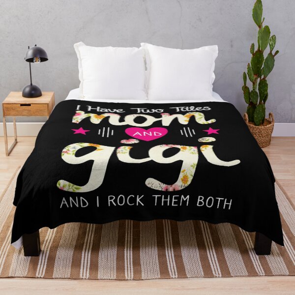 Item preview, Mom And Gigi I Rock Them Both Funny Grandma Mother Floral designed and sold by Md. Manjur Ahamed.