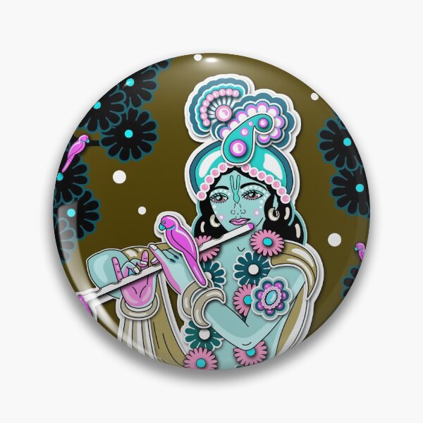 Item preview, Sri Krishna playing flute designed and sold by GundicaArt.