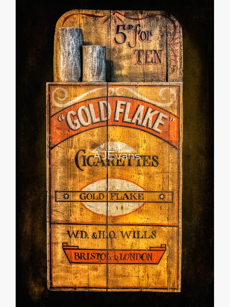 wills gold flake cigarettes sign Gold Flake Vintage Cigarette Sign
