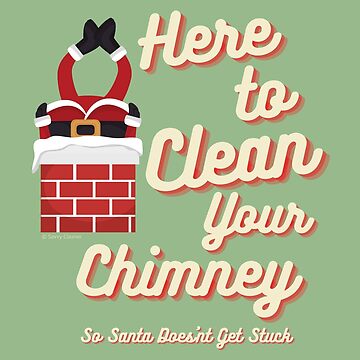 Artwork thumbnail, Clean Your Chimney, Retro, Vintage Christmas Humor, Funny Gifts by SavvyCleaner