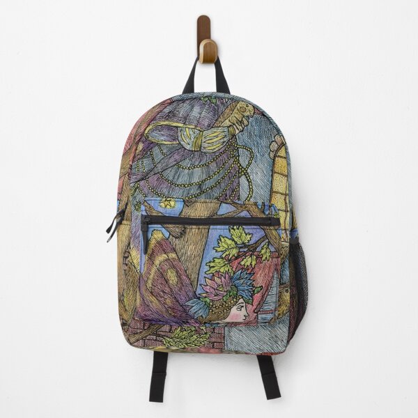 Item preview, Fairy and teddy rabbit in a fairy town. designed and sold by Yovin11.