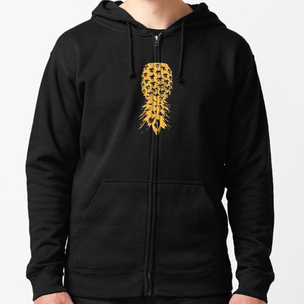 Swinger Lifestyle Upside Down Pineapple Zipped Hoodie
