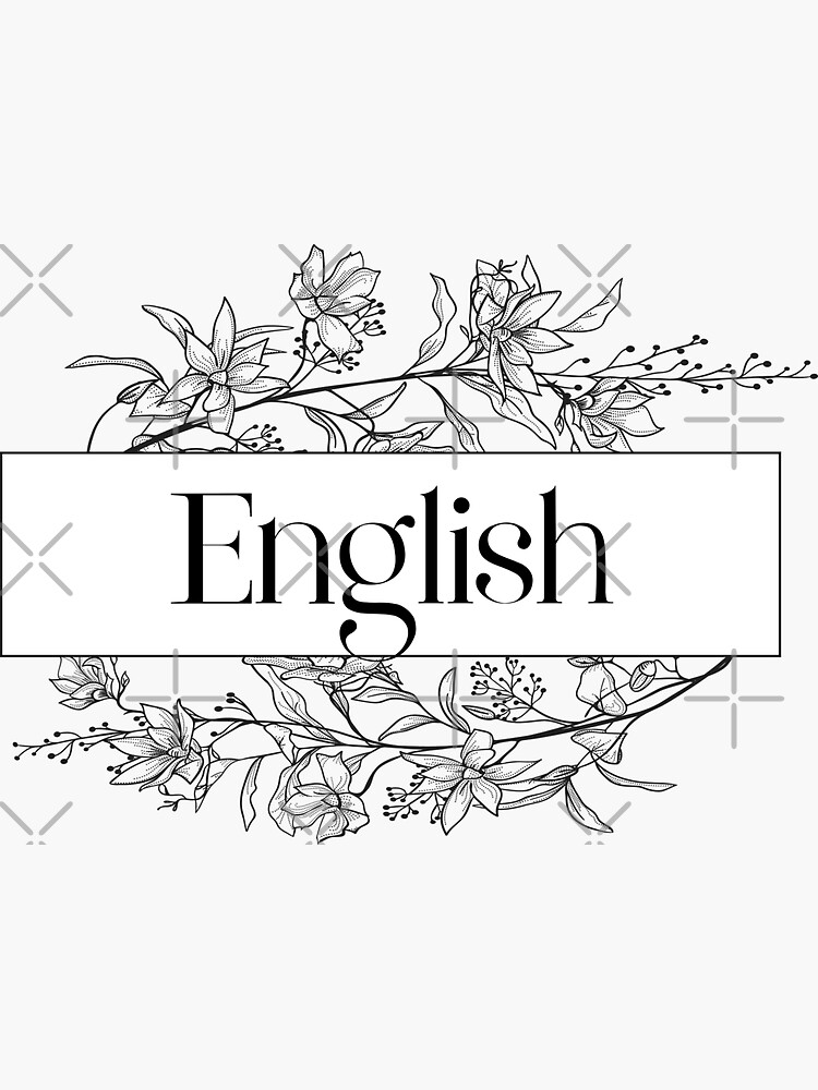 english-subject-sticker-by-a-personalised-redbubble