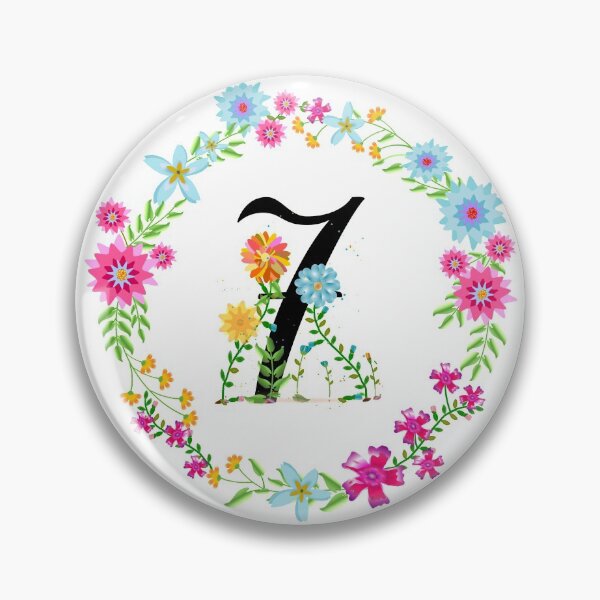 Item preview, Floral Number 7 Seven designed and sold by BleuSky.