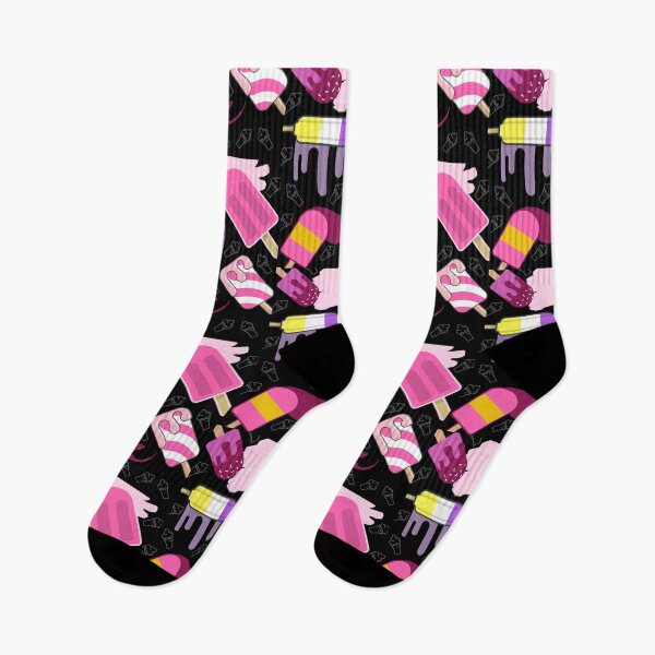 Item preview, Black pink ice cream coolers popsicles pattern gift design designed and sold by Michael Schmidt.