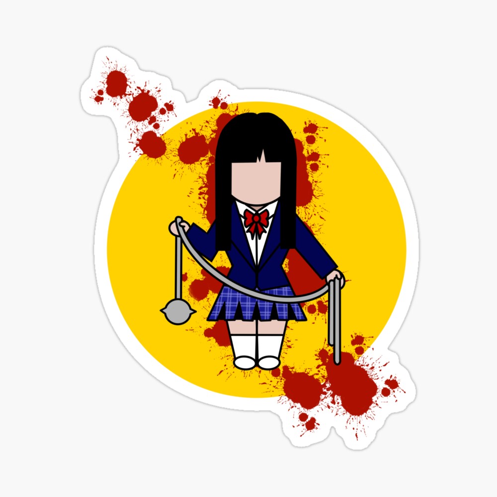 Japanese schoolgirl with meteor hammer inspired by Gogo