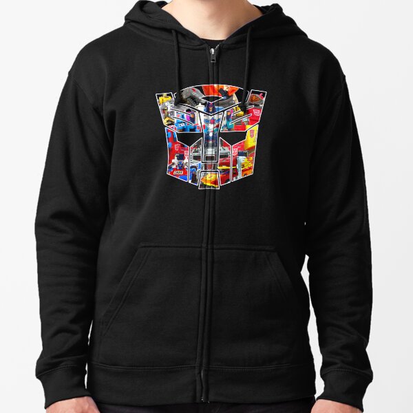 transformers zip up hoodie