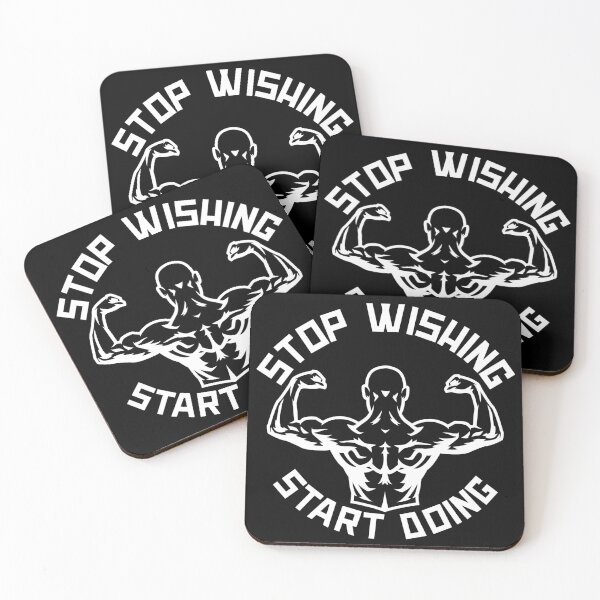 Item preview, Stop Wishing Start Doing designed and sold by GymMotivation.