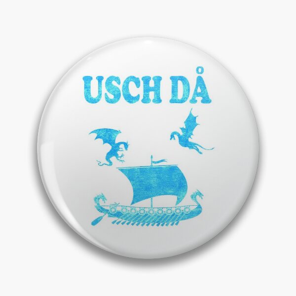 Item preview, Usch Da Like Uff Da only Swedish, Viking Ship attacked by flying dragons designed and sold by funnytshirtemp.