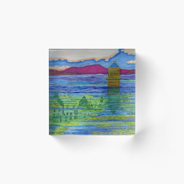 510 - LLYN CELYN - DAVE EDWARDS - MIXED MEDIA - 2020 Acrylic Block