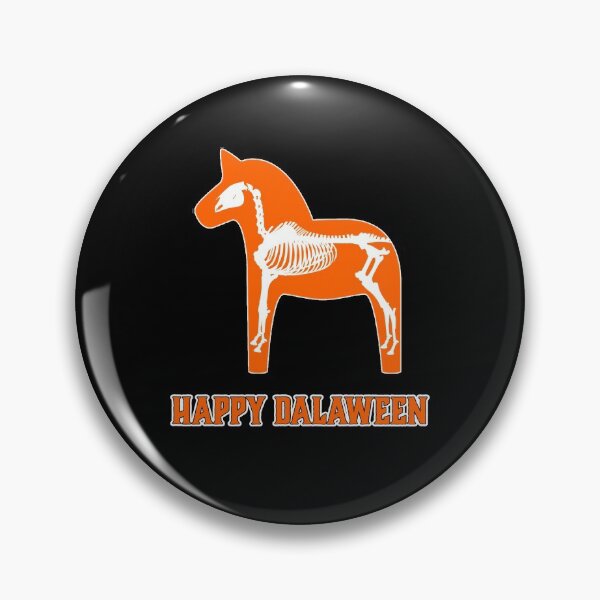 Item preview, Happy Dalaween Halloween Scary Dala Horse Skeleton Funny  designed and sold by funnytshirtemp.