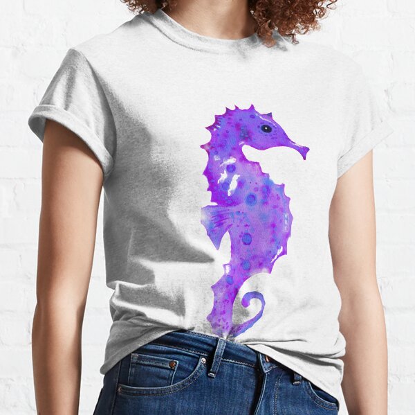 Purple seahorse Classic T-Shirt
