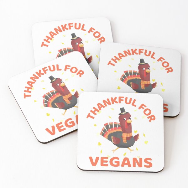 Item preview, Thankful for vegans funny thanksgiving kawaii turkey  designed and sold by GoodyLeo.