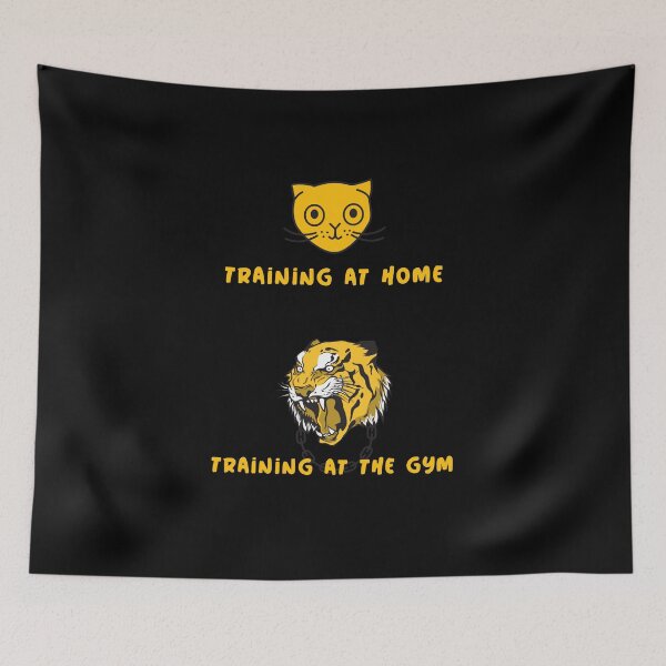 Item preview, Funny Fitness Joke - Training at Home vs Training at the Gym Humour - Hilarious Workout designed and sold by onliYours Fitness.