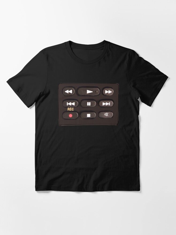 Remote control buttons press play, rewind, fast forward, record, pause or  mute | Poster