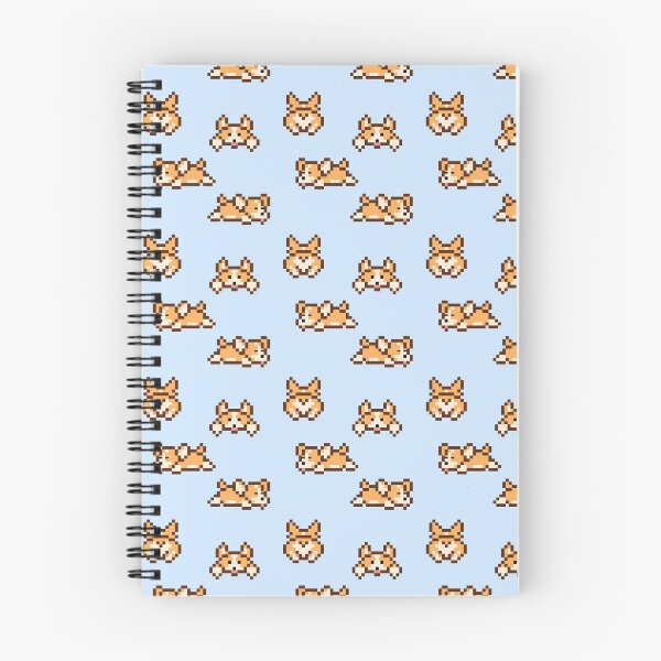 Item preview, Pixel art corgi dog of blue designed and sold by lisoks.