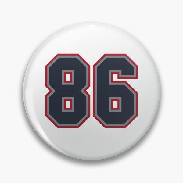 Item preview, 86 Navy Grey Red Sports Number Eighty-Six designed and sold by HelloFromAja.