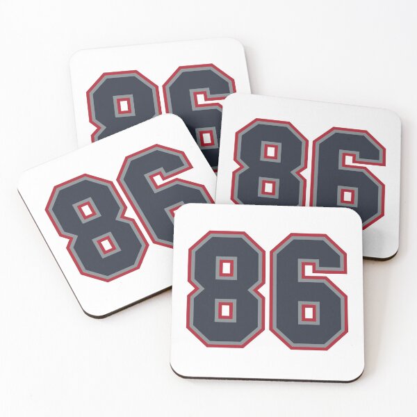 Item preview, 86 Navy Grey Red Sports Number Eighty-Six designed and sold by HelloFromAja.