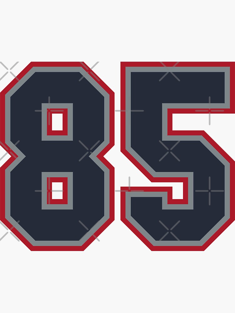 42 Navy Grey Red Sports Number Fourty-Two Sticker for Sale by HelloFromAja