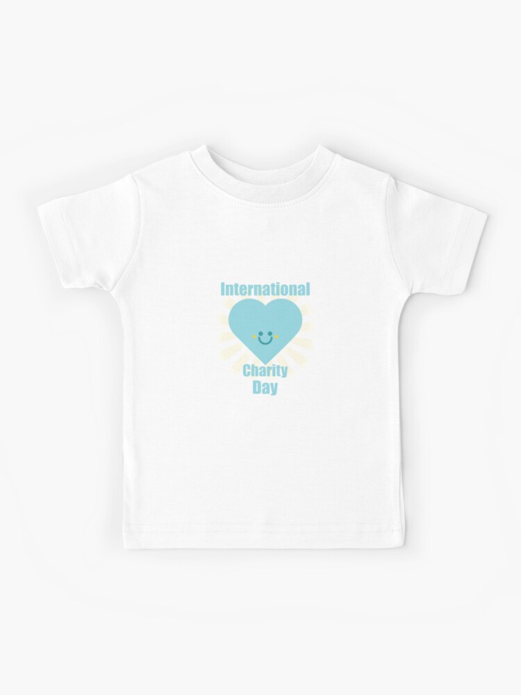 Internationaler Wohltatigkeitstag Blau Kinder T Shirt Von Gaalaxyz Redbubble